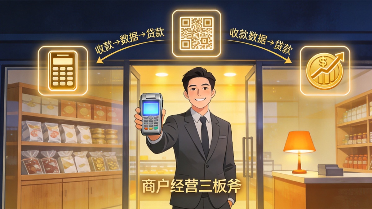 商户经营三板斧：POS机、收款码、经营贷，你用好了几个？