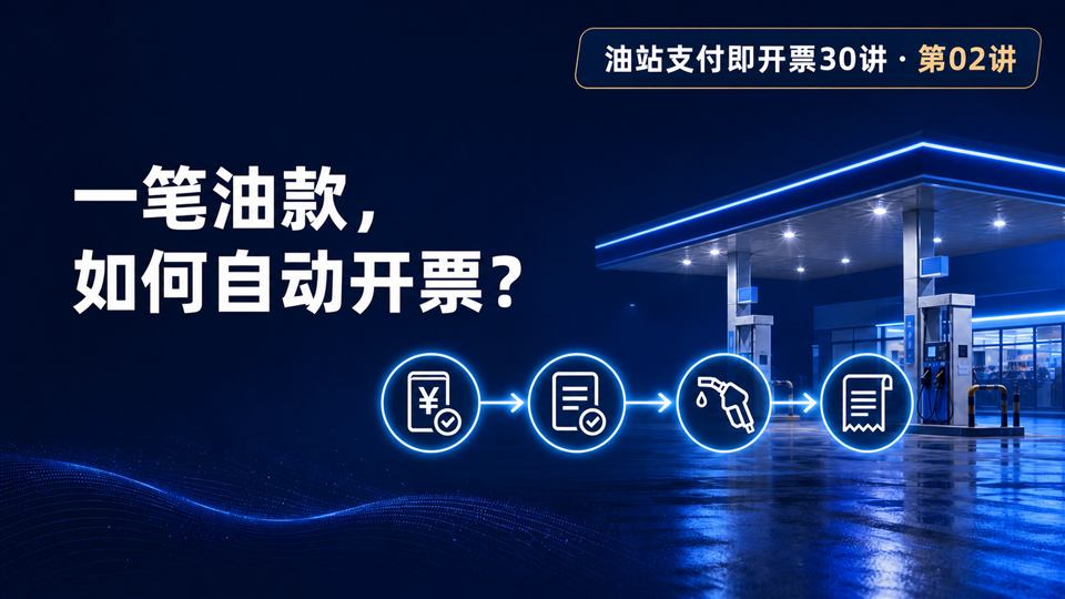 “交易即开票”到底是什么意思？用一笔加油交易讲清完整流程