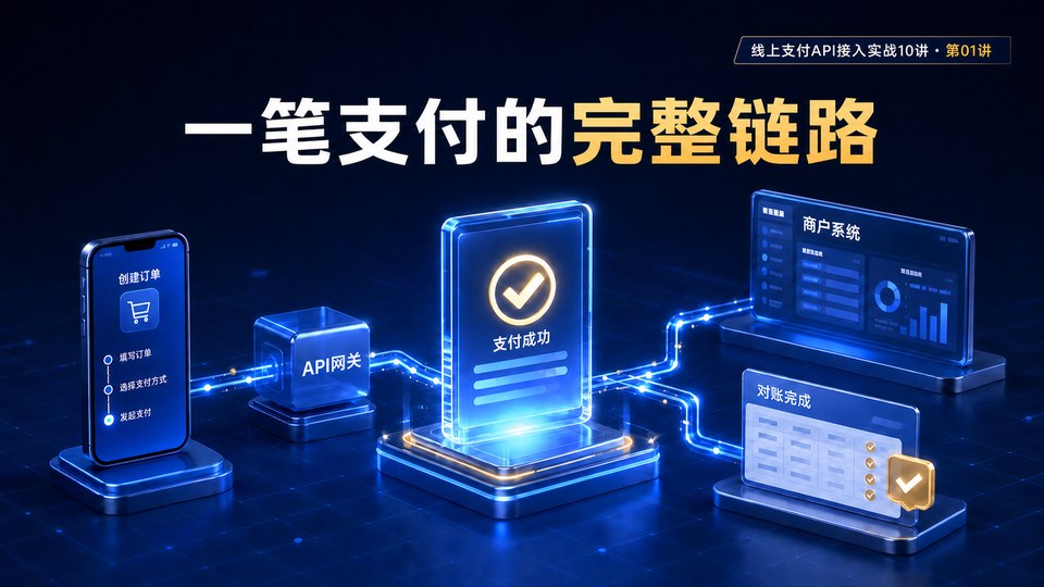 线上支付 API 到底怎么接？先看懂一笔订单的完整链路