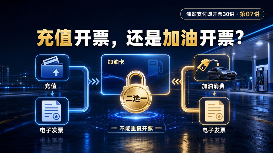  加油卡充值时开票，还是加油时开票？两种方式只能选一种  