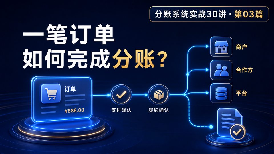 什么是订单分账？用一笔交易讲清完整流程.分账专题第三讲