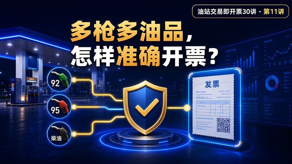 一站多枪、多油品，开票信息怎样匹配才不会错？